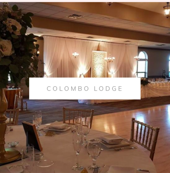 Colombo Lodge wedding decor, gold chairs, head table, backdrop, greenery